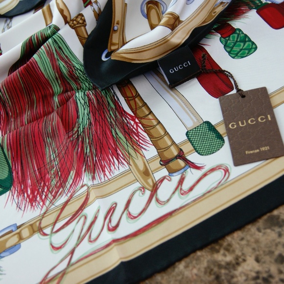 Gucci Equestrian Silk Scarf Wrap - Picture 5 of 8